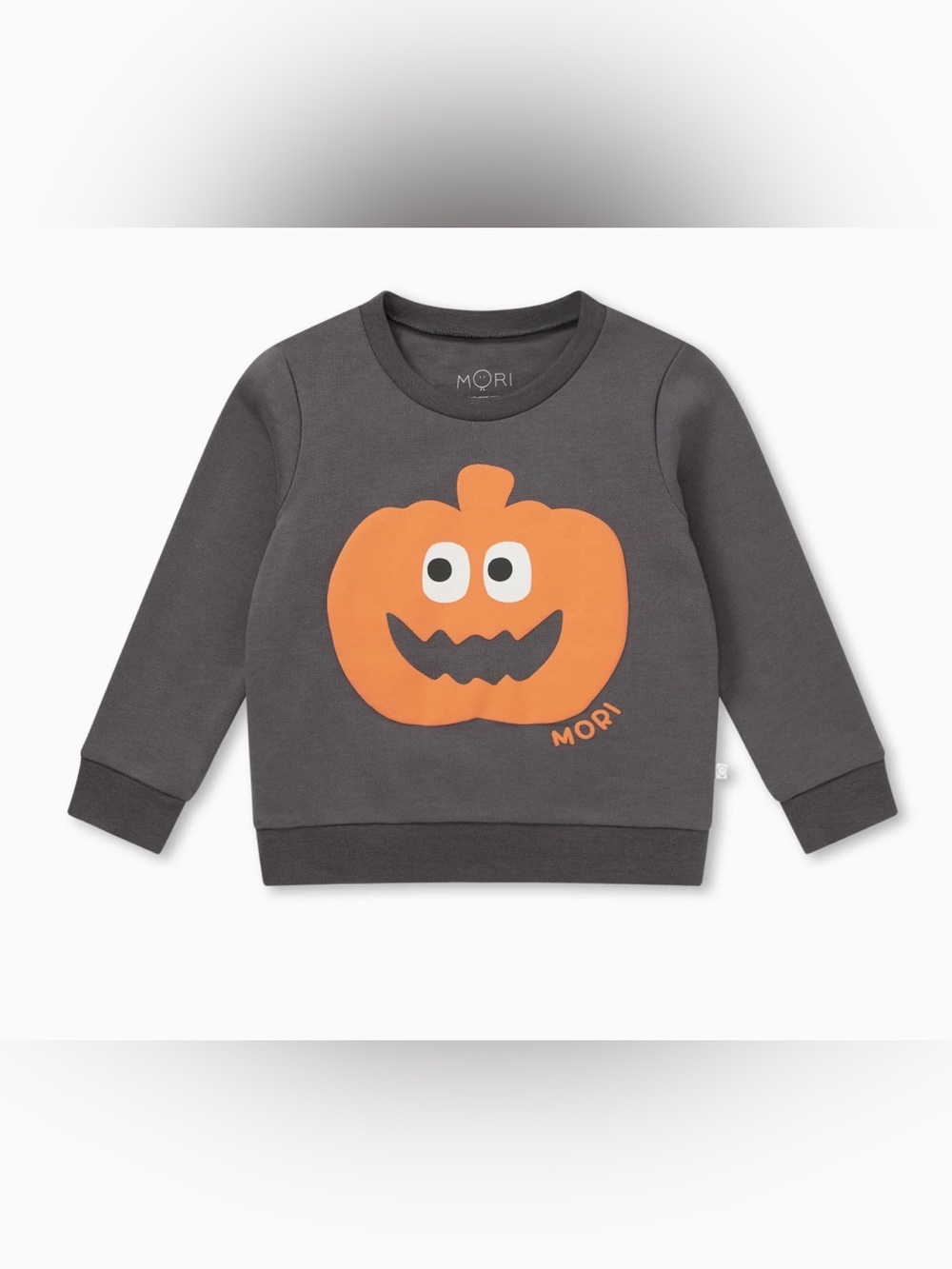 MORI Pumpkin Organic Cotton Sweatshirt - 6-9M